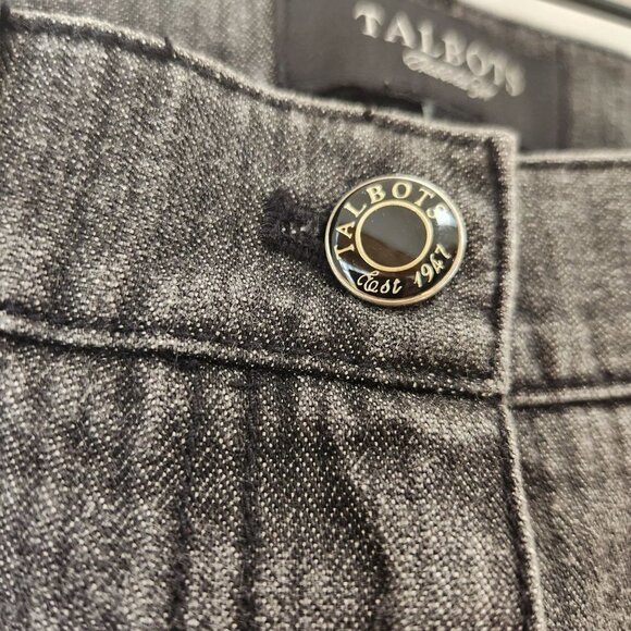 Talbots Pinstripe Grey Bootcut Jeans Denim Women's Size 8 - Picture 6 of 9